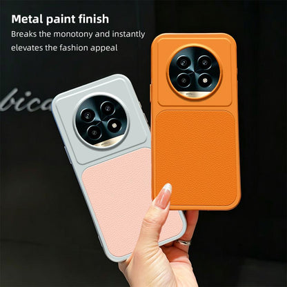 For Realme 13 Pro Lambskin Series Skin Feel Shockproof Phone Case(Silver)