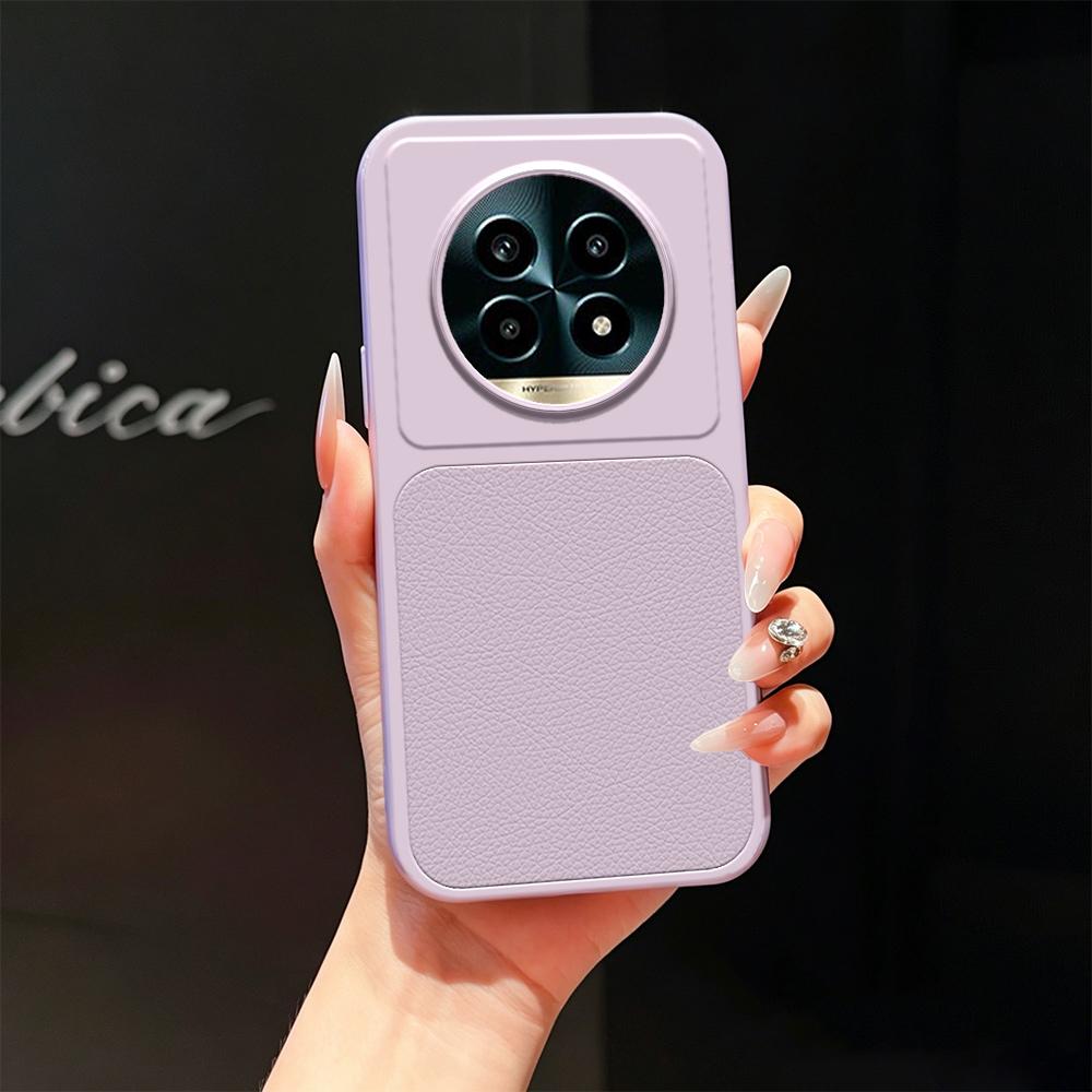 For Realme 13 Pro Lambskin Series Skin Feel Shockproof Phone Case(Purple)