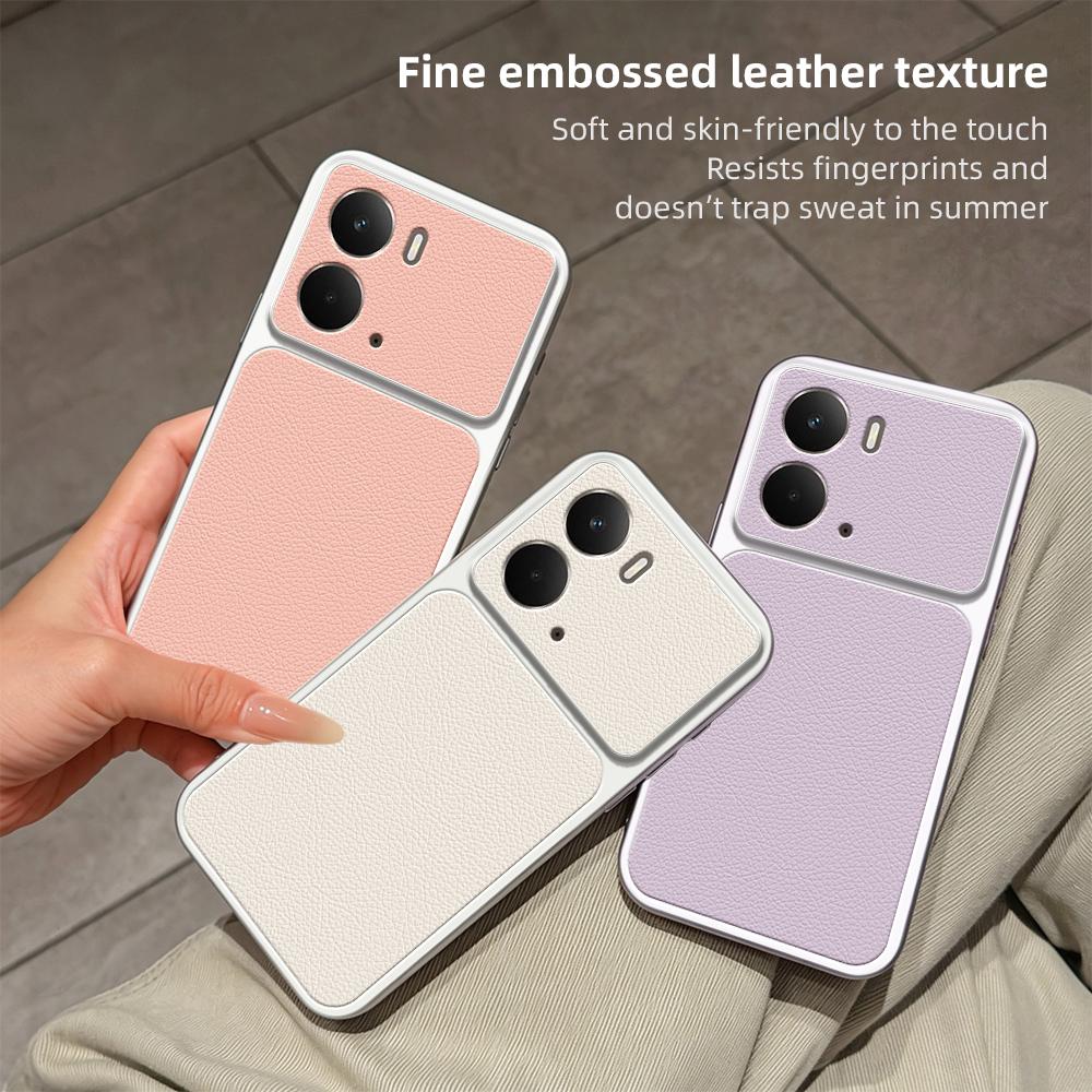 For Realme 14 Lambskin Series Skin Feel Shockproof Phone Case(Pink)