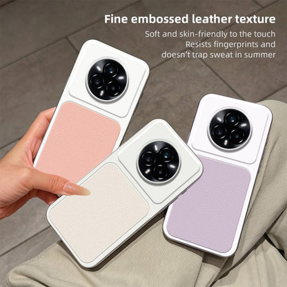 For Realme 14 Pro+ Lambskin Series Skin Feel Shockproof Phone Case(Pink)