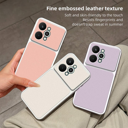 For Realme 15 Pro 5G Lambskin Series Skin Feel Shockproof Phone Case(Silver)