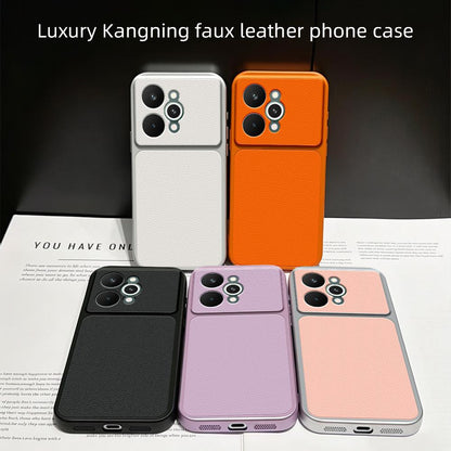 For Realme 15 Pro 5G Lambskin Series Skin Feel Shockproof Phone Case(Purple)