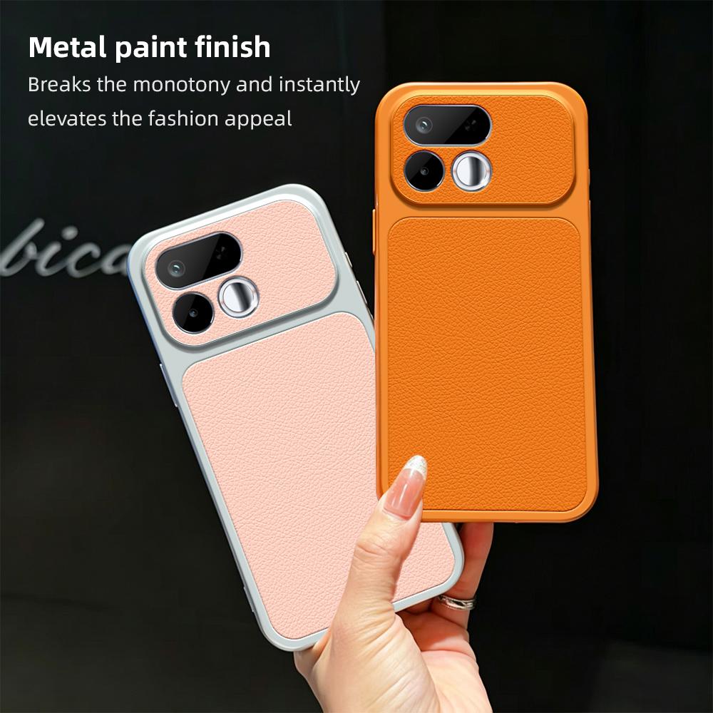 For Realme 16T 5G Lambskin Series Skin Feel Shockproof Phone Case(Silver)