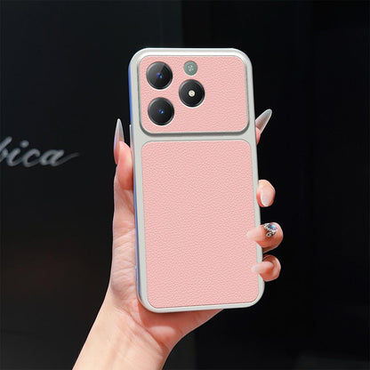 For Realme C61 Lambskin Series Skin Feel Shockproof Phone Case(Pink)