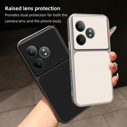 For Realme GT Neo6 SE Lambskin Series Skin Feel Shockproof Phone Case(Orange)