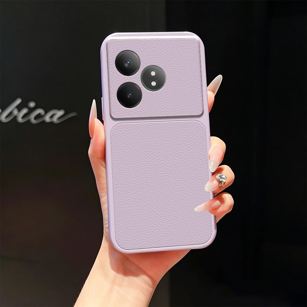 For Realme GT Neo6 SE Lambskin Series Skin Feel Shockproof Phone Case(Purple)