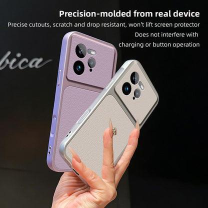 For Realme GT7 Pro Lambskin Series Skin Feel Shockproof Phone Case(Silver)