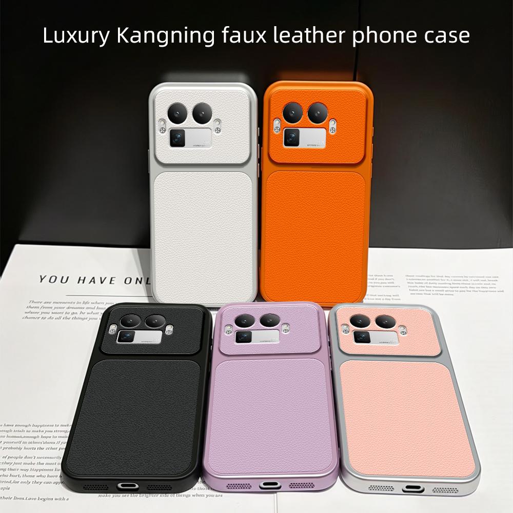 For Realme GT 8 Pro Global Lambskin Series Skin Feel Shockproof Phone Case(Pink)