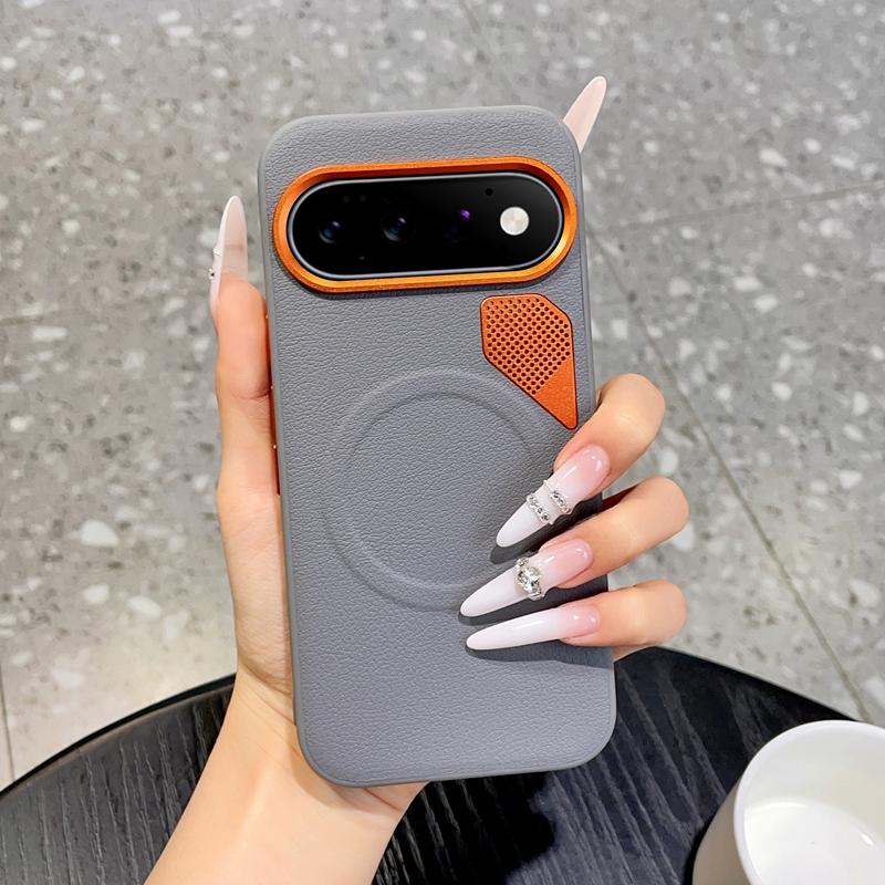 For Google Pixel 11 Pro Graphene Cooling Holes Magnetic Phone Case(Grey)