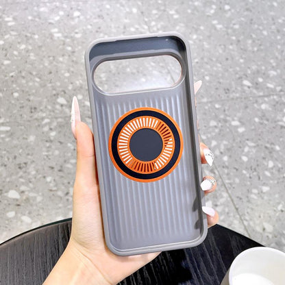 For Google Pixel 11 Graphene Cooling Holes Magnetic Phone Case - White - EDA010004102A