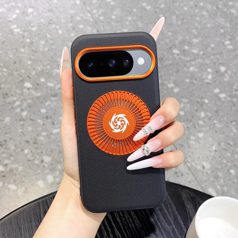 For Google Pixel 11 Graphene Cooling Holes Magnetic Phone Case - Black - EDA010004102B