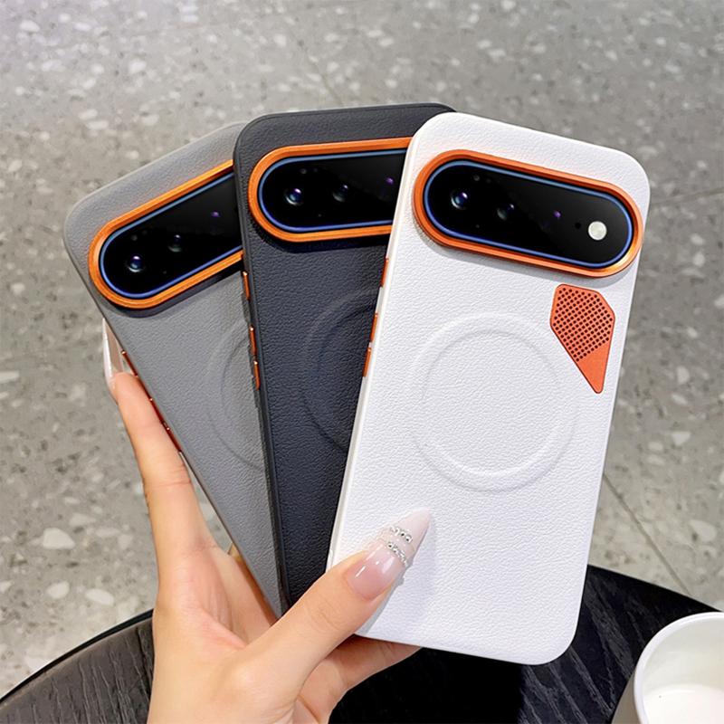 For Google Pixel 11 Graphene Cooling Holes Magnetic Phone Case(Black)
