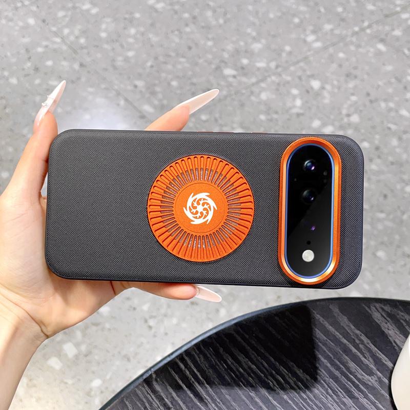 For Google Pixel 11 Graphene Cooling Holes Magnetic Phone Case - Black - EDA010004102B