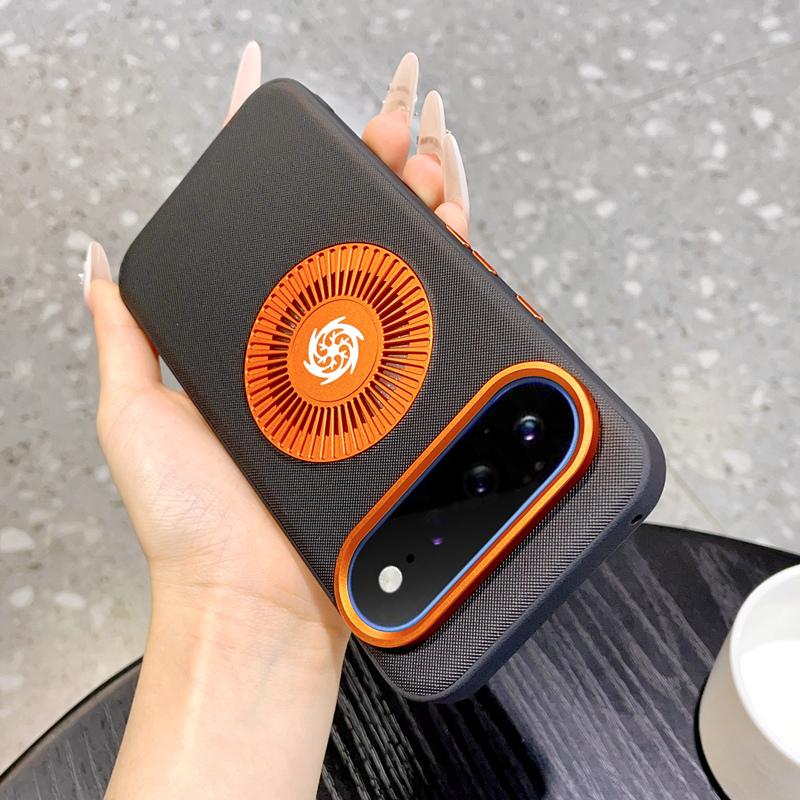 For Google Pixel 11 Graphene Cooling Holes Magnetic Phone Case - Black - EDA010004102B