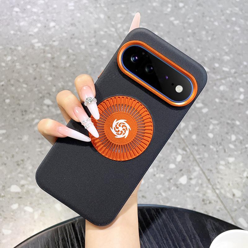For Google Pixel 11 Graphene Cooling Holes Magnetic Phone Case - Black - EDA010004102B