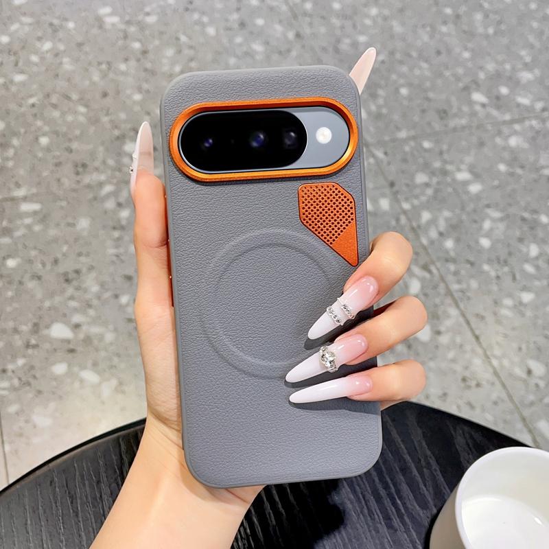 For Google Pixel 11 Graphene Cooling Holes Magnetic Phone Case(Grey)