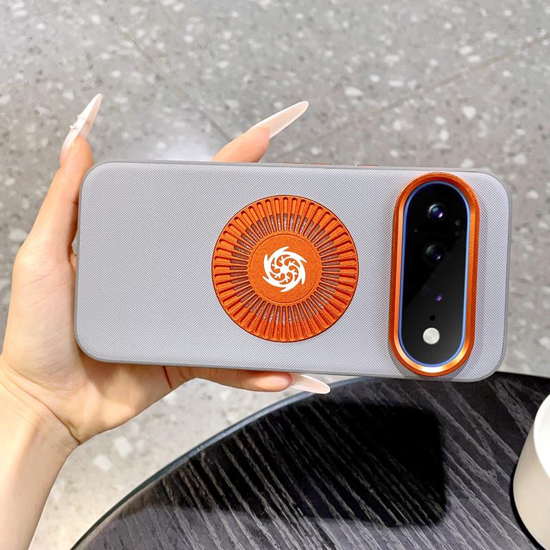 For Google Pixel 11 Graphene Cooling Holes Magnetic Phone Case - Grey - EDA010004102C