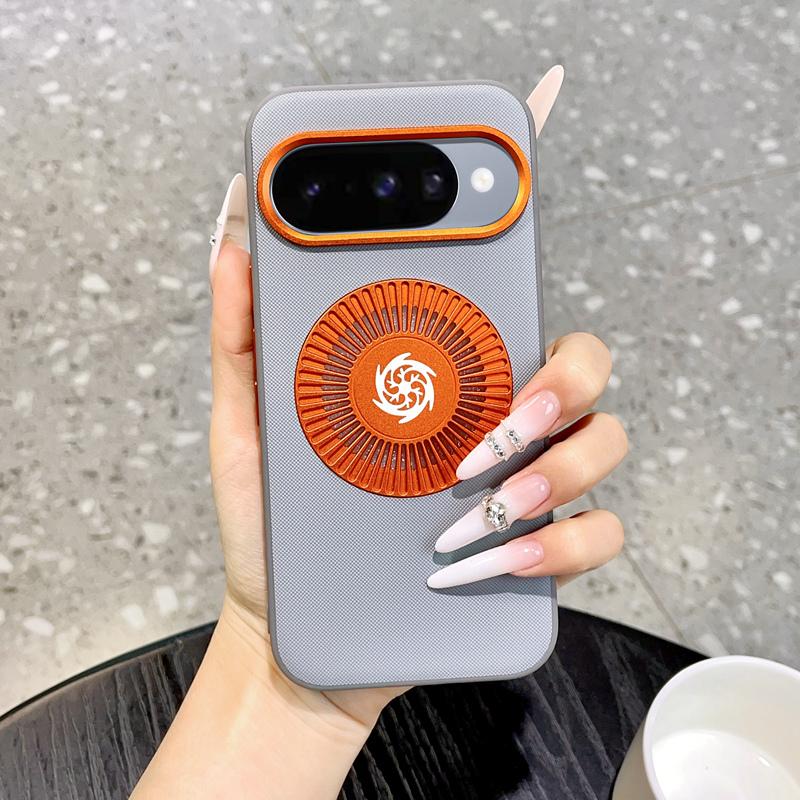 For Google Pixel 11 Graphene Cooling Holes Magnetic Phone Case - Grey - EDA010004102C