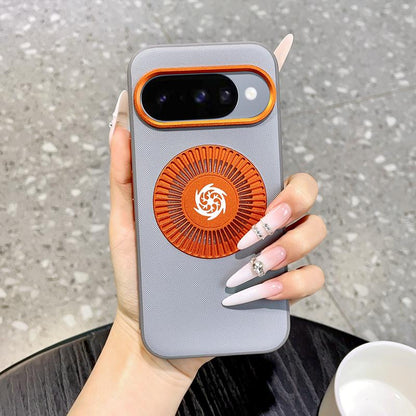 For Google Pixel 11 Graphene Cooling Holes Magnetic Phone Case - Grey - EDA010004102C
