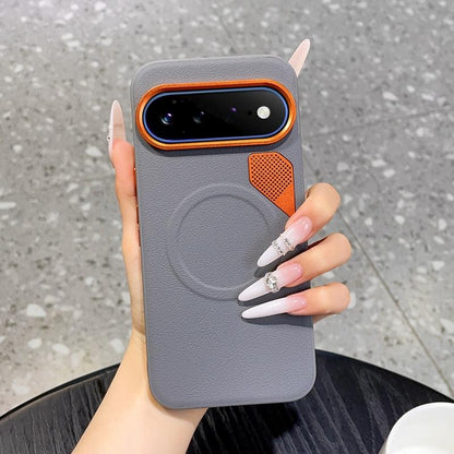 For Google Pixel 11 Pro XL Graphene Cooling Holes Magnetic Phone Case(Grey)