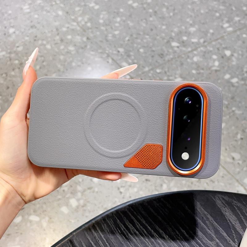 For Google Pixel 11 Pro XL Graphene Cooling Holes Magnetic Phone Case(Grey)