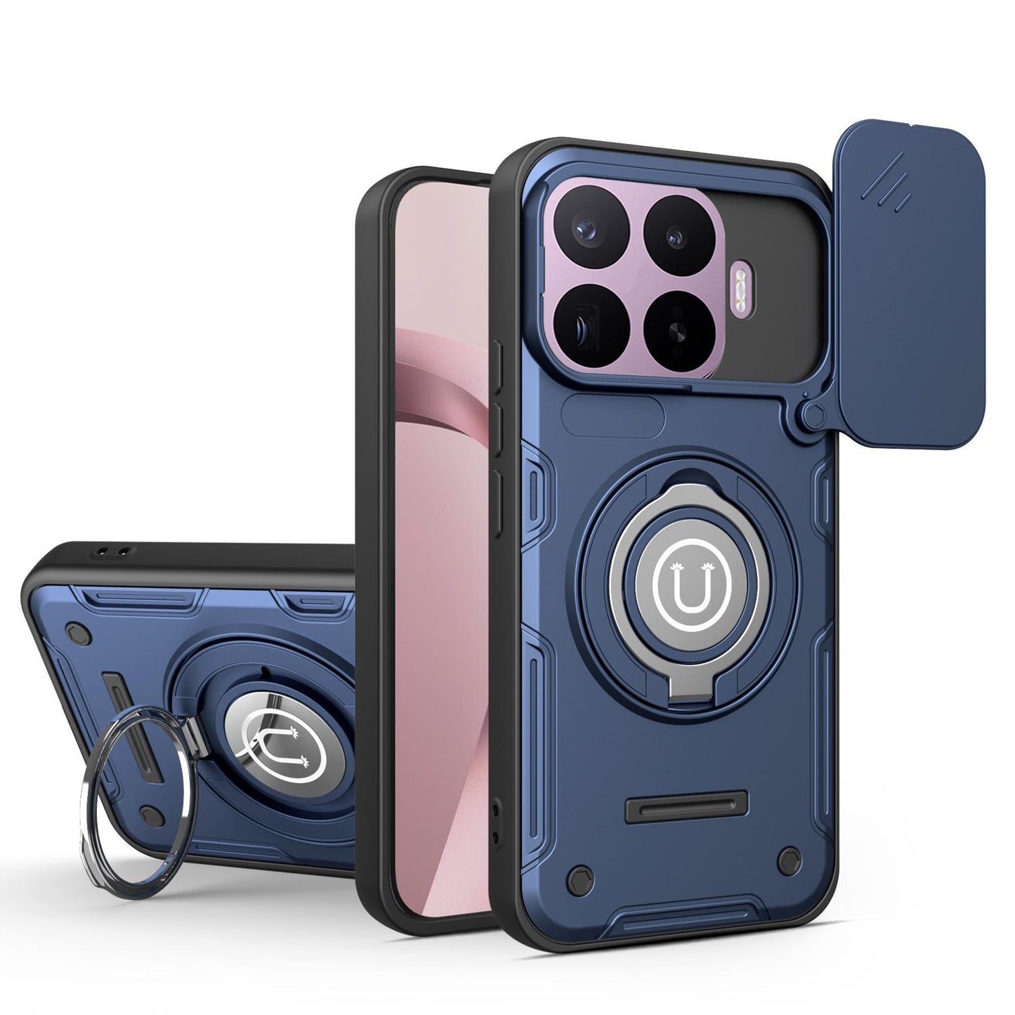 For Xiaomi 17T Pro 5G Sliding Camshield Holder Magnetic Phone Case(Royal Blue)