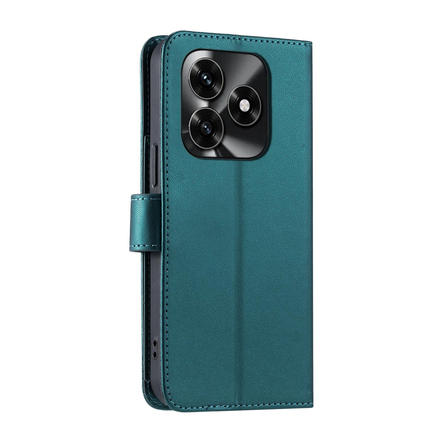 For Honor X5c 4G / X5c Plus / Play 10A Ring Buckle Rhombic Leather Phone Case(Green)