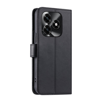 For Honor X5c 4G / X5c Plus / Play 10A Ring Buckle Rhombic Leather Phone Case(Black)