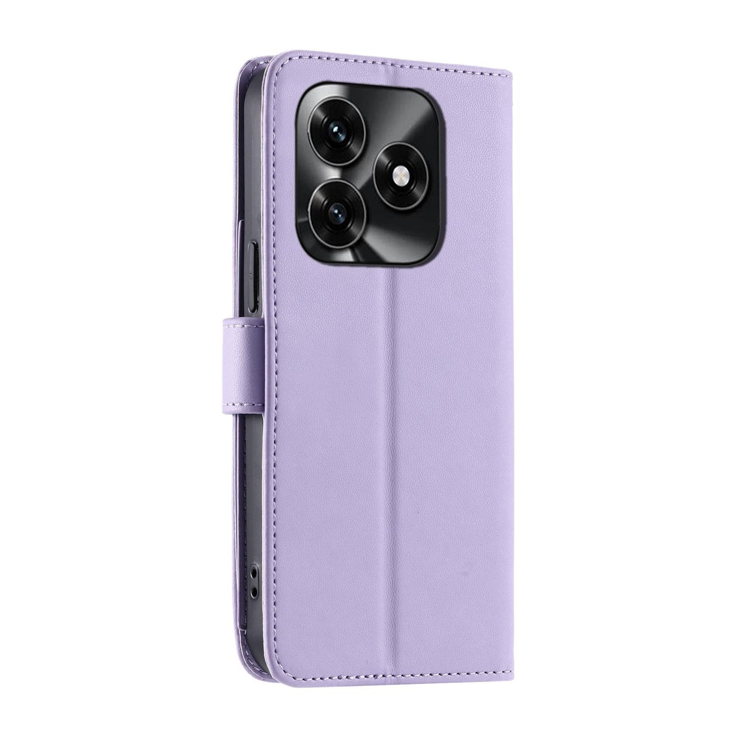 For Honor X5c 4G / X5c Plus / Play 10A Ring Buckle Rhombic Leather Phone Case(Purple)