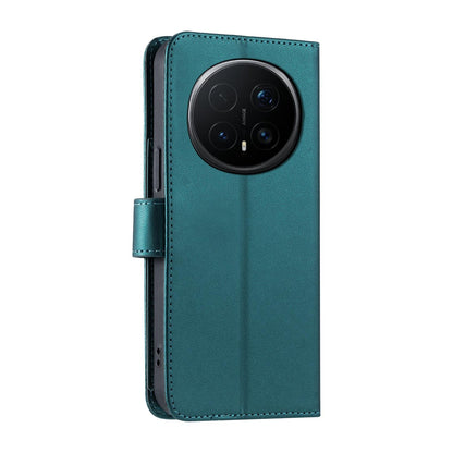 For Honor Magic8 Ring Buckle Rhombic Leather Phone Case(Green)
