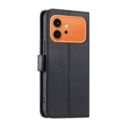For Honor 600 / 600 Pro Global Ring Buckle Rhombic Leather Phone Case(Black)