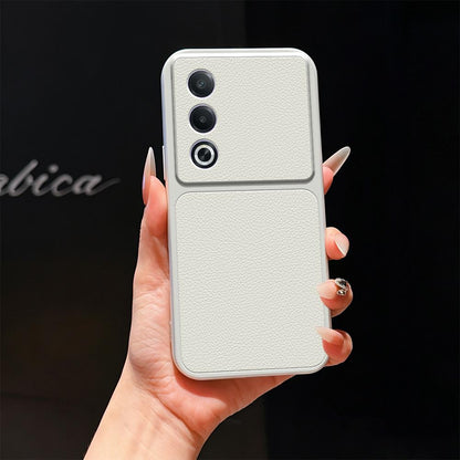 For OPPO A3 Pro 5G Global Lambskin Series Skin Feel Shockproof Phone Case(Silver)