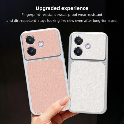 For OPPO A3x 5G / 4G Global Lambskin Series Skin Feel Shockproof Phone Case(Orange)