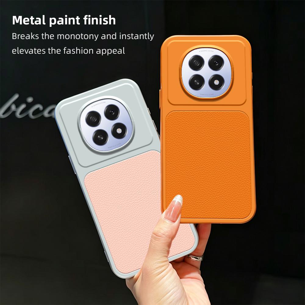 For OPPO A5 5G Global Lambskin Series Skin Feel Shockproof Phone Case(Silver)