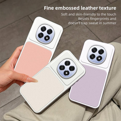For OPPO A5 5G Global Lambskin Series Skin Feel Shockproof Phone Case(Pink)