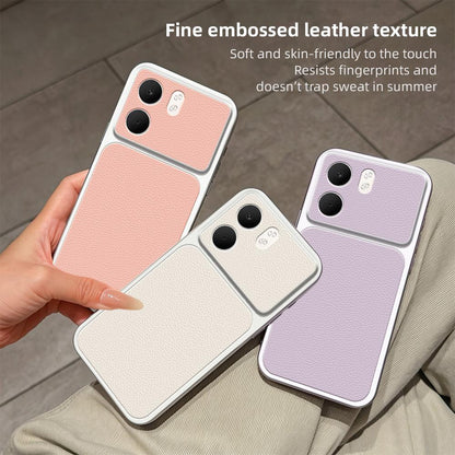 For OPPO A5x 5G / 4G Global Lambskin Series Skin Feel Shockproof Phone Case(Silver)