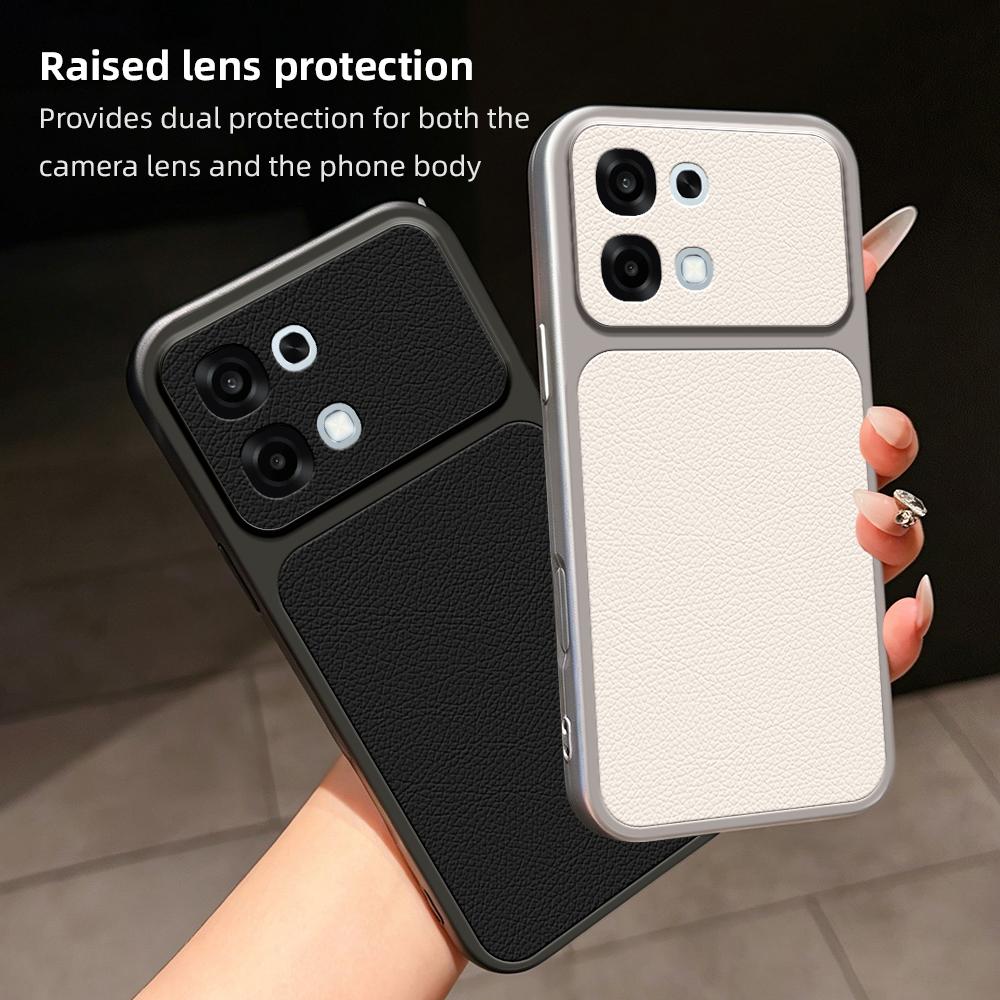 For OPPO A6 5G / 4G Lambskin Series Skin Feel Shockproof Phone Case(Pink)