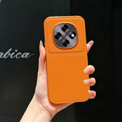 For OPPO A6 Pro 5G / 4G Lambskin Series Skin Feel Shockproof Phone Case(Orange)