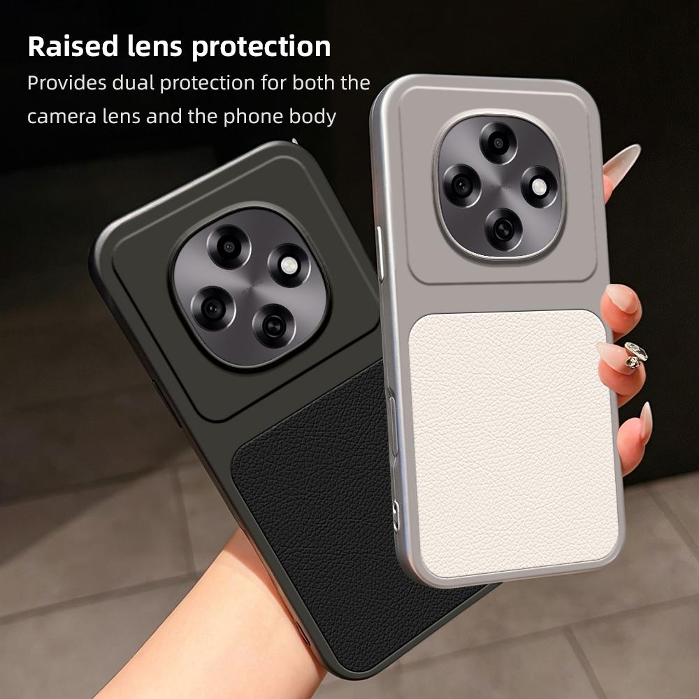 For OPPO A6 Pro 5G / 4G Lambskin Series Skin Feel Shockproof Phone Case(Orange)
