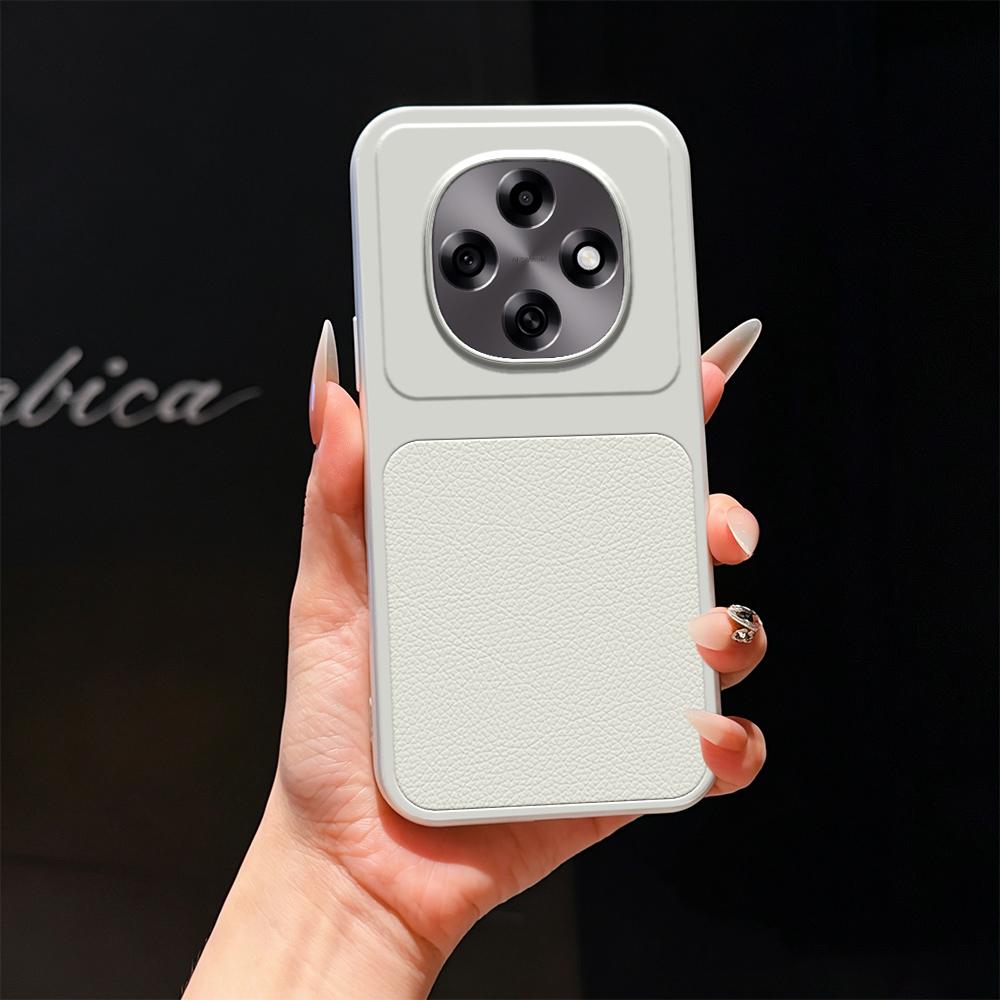 For OPPO A6 Pro 5G / 4G Lambskin Series Skin Feel Shockproof Phone Case(Silver)