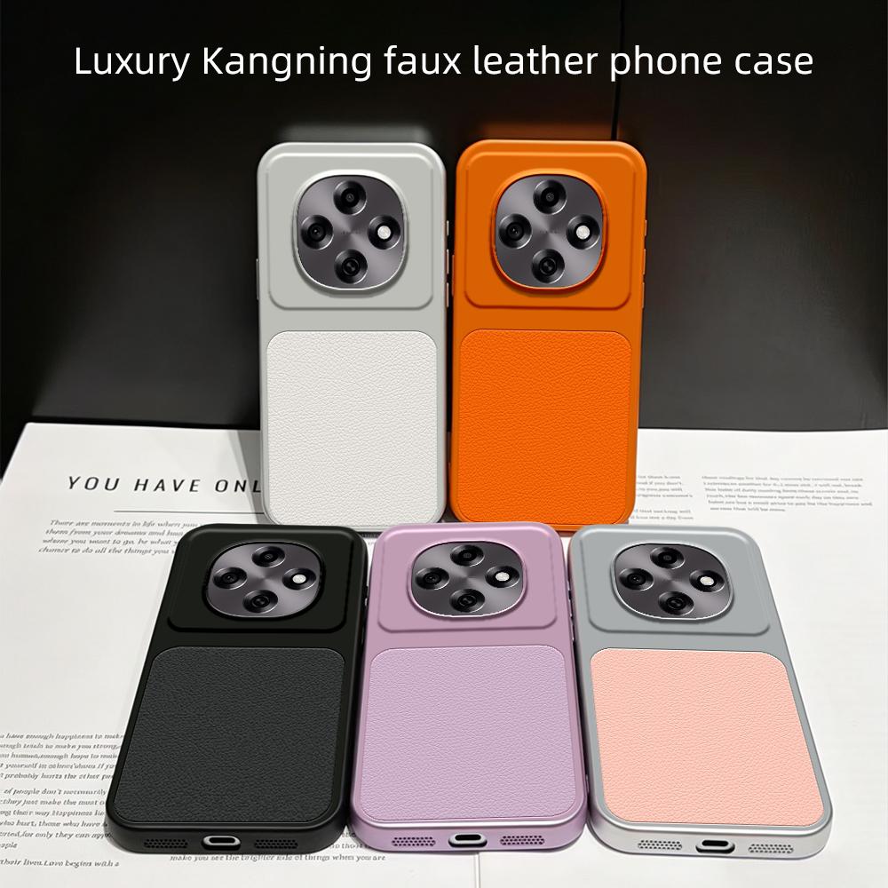 For OPPO A6 Pro 5G / 4G Lambskin Series Skin Feel Shockproof Phone Case(Pink)