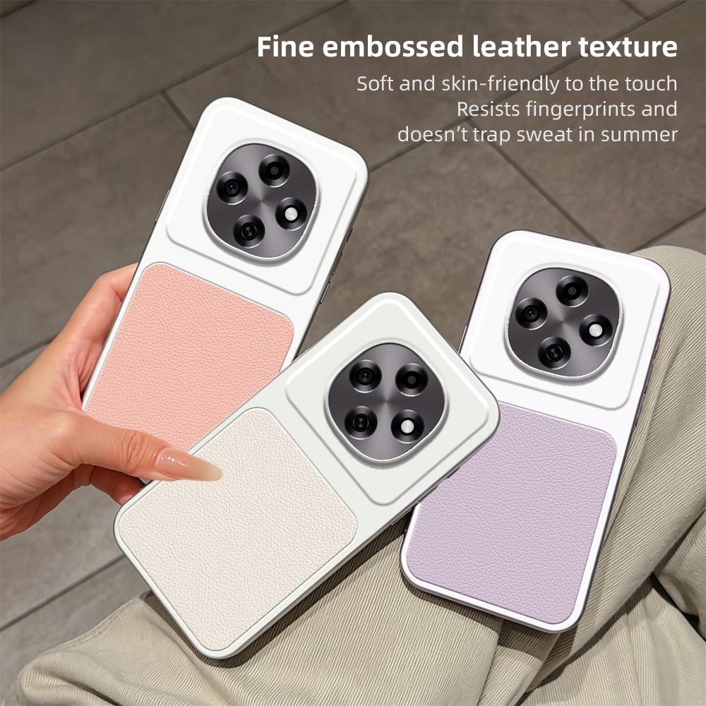 For OPPO A6 Pro 5G / 4G Lambskin Series Skin Feel Shockproof Phone Case(Pink)