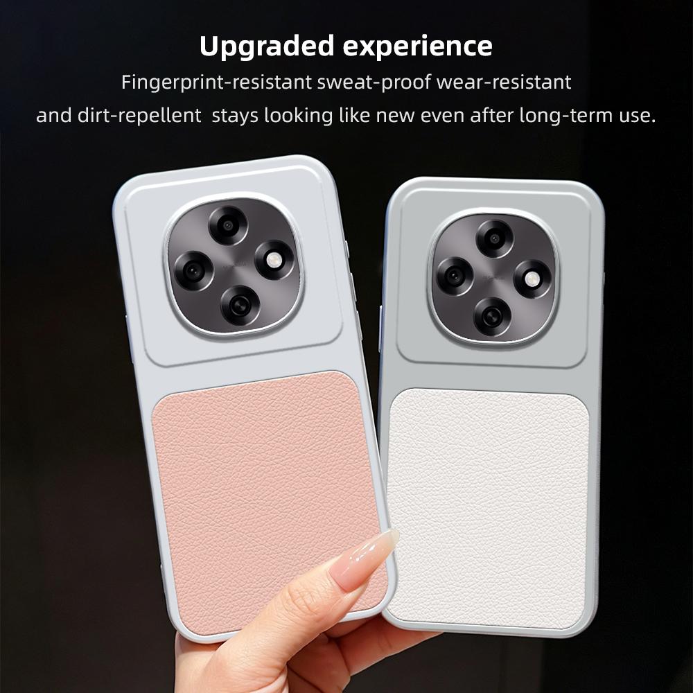 For OPPO A6 Pro 5G / 4G Lambskin Series Skin Feel Shockproof Phone Case(Pink)