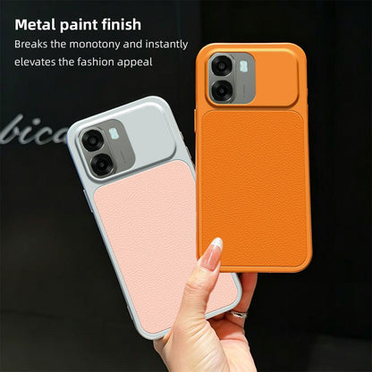 For OPPO A6x 5G / 4G Lambskin Series Skin Feel Shockproof Phone Case(Black)