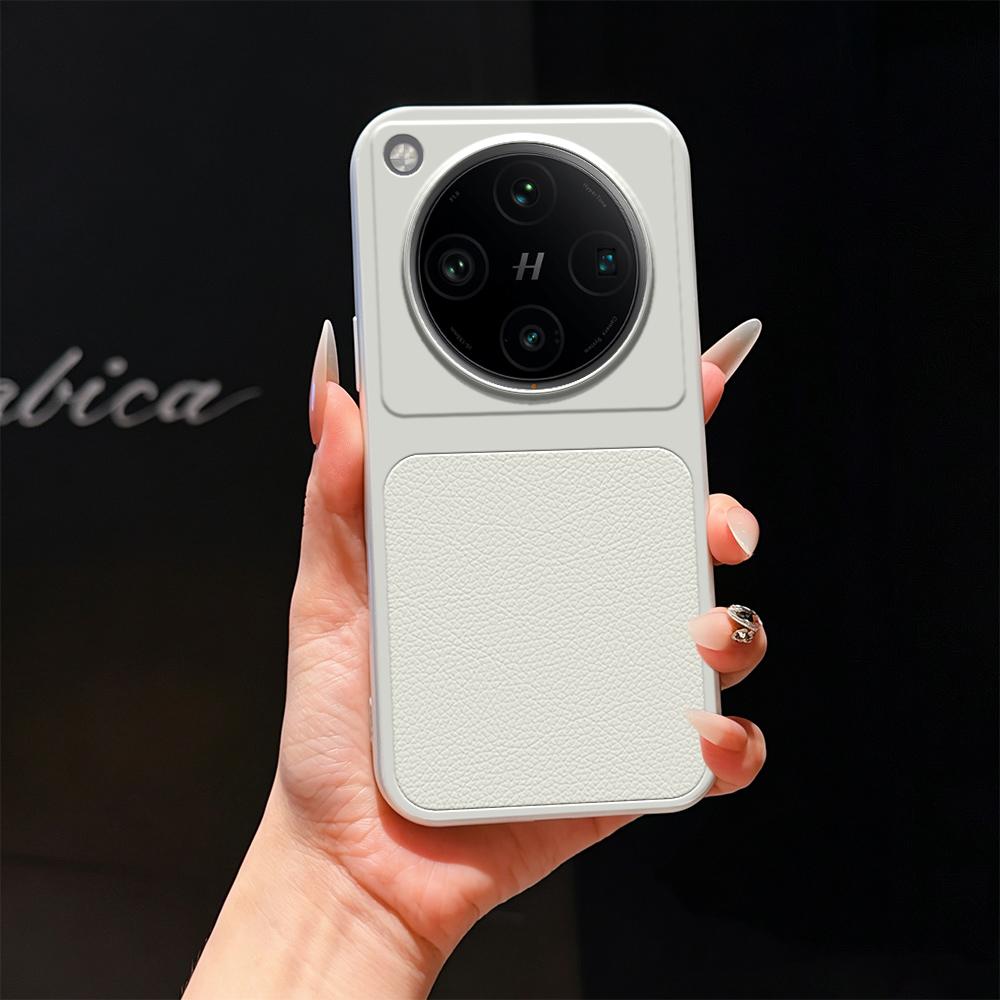 For OPPO Find X8 Pro Lambskin Series Skin Feel Shockproof Phone Case(Silver)