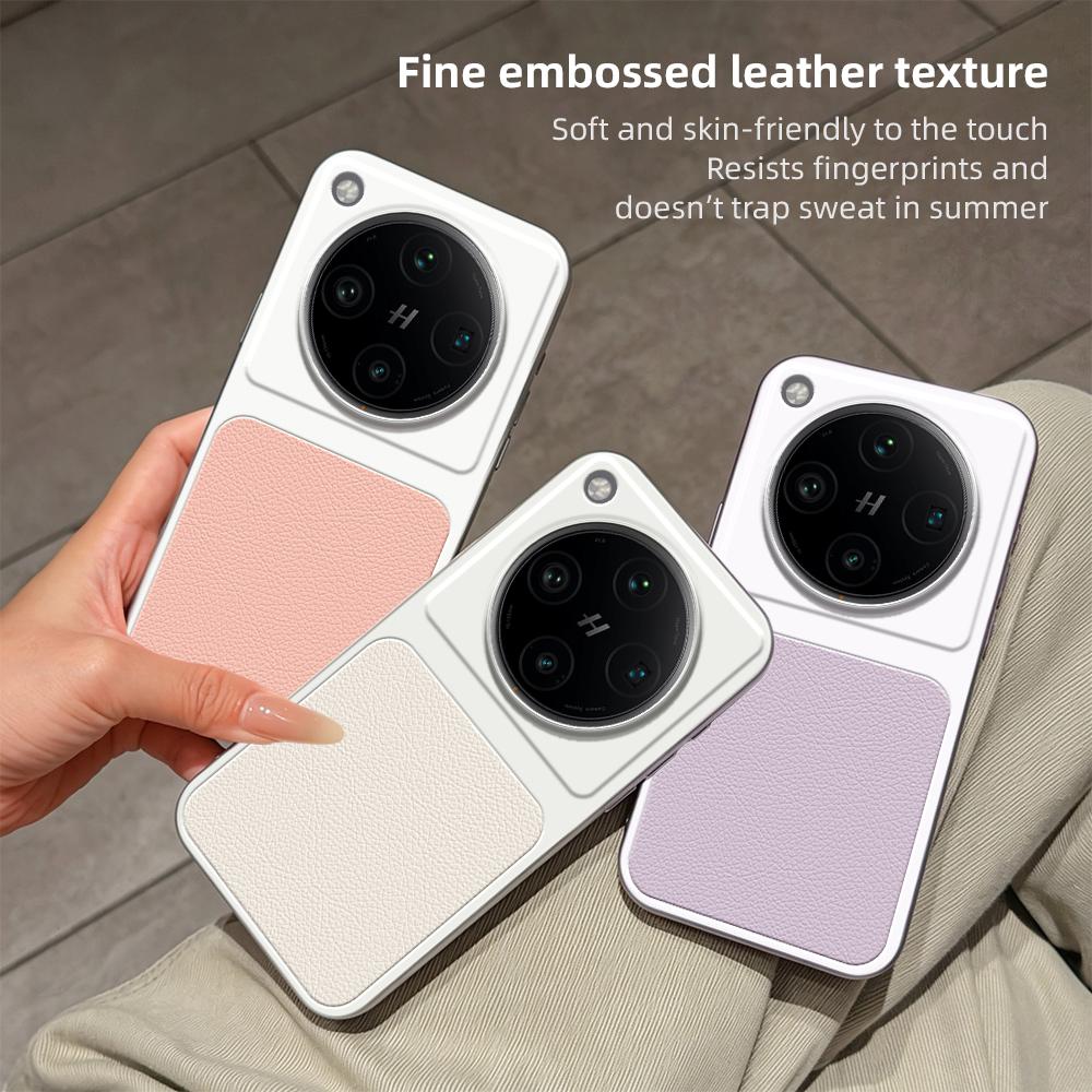 For OPPO Find X8 Pro Lambskin Series Skin Feel Shockproof Phone Case(Silver)