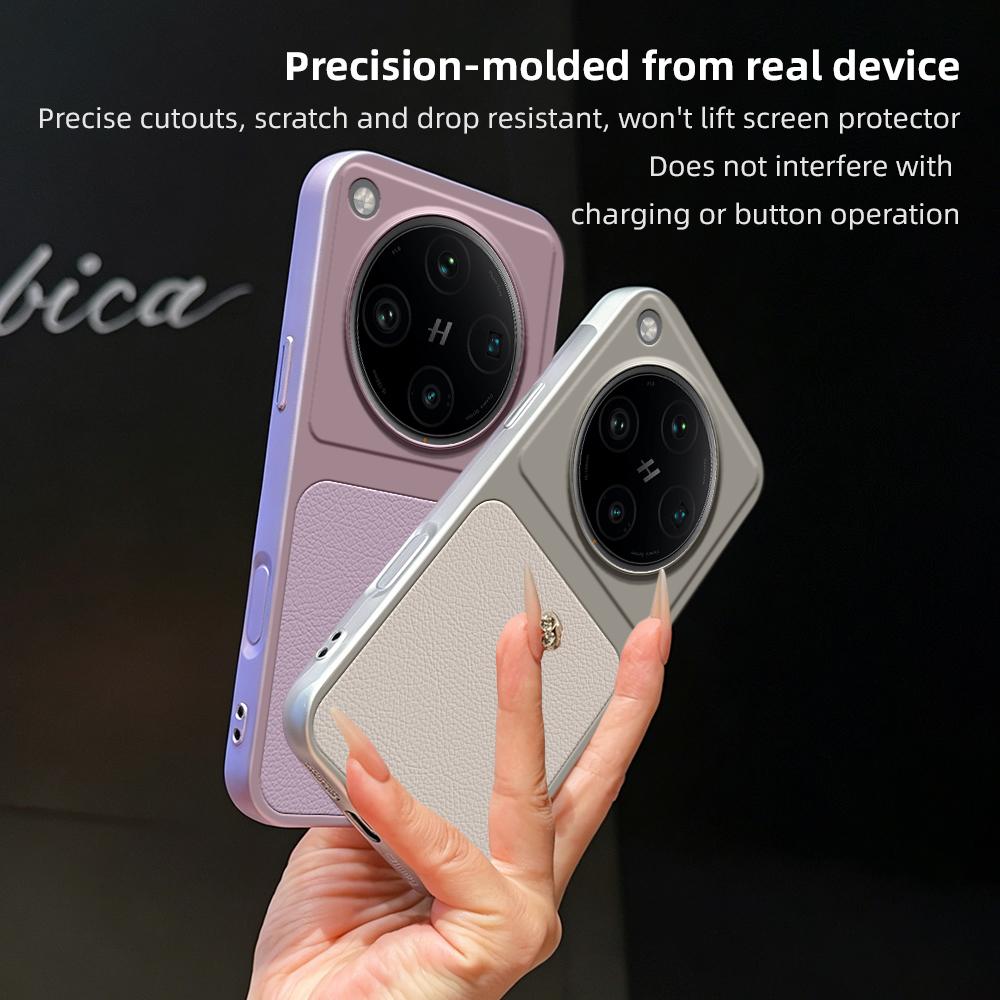 For OPPO Find X8 Pro Lambskin Series Skin Feel Shockproof Phone Case(Pink)