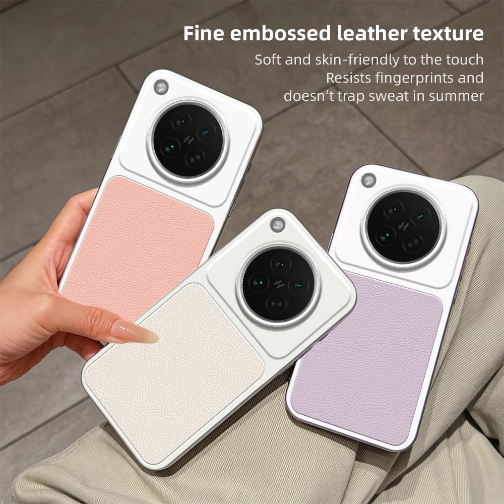 For OPPO Find X8s Lambskin Series Skin Feel Shockproof Phone Case(Pink)