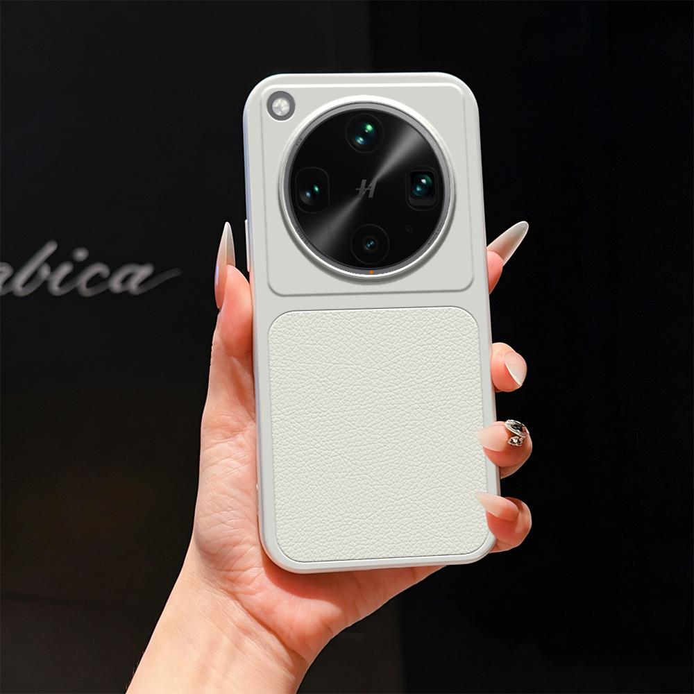 For OPPO Find X8 Ultra Lambskin Series Skin Feel Shockproof Phone Case(Silver)