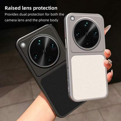 For OPPO Find X8 Ultra Lambskin Series Skin Feel Shockproof Phone Case(Silver)